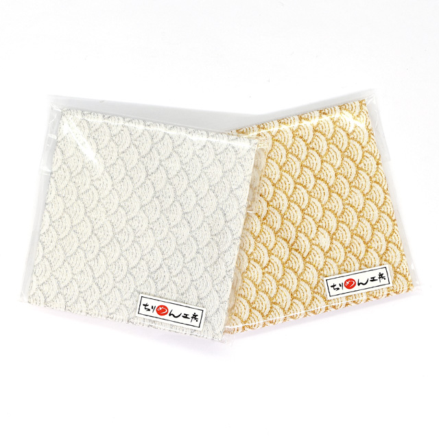 カットクロス ちりめん金彩 青海波(G304) OG.金 06Bj99_