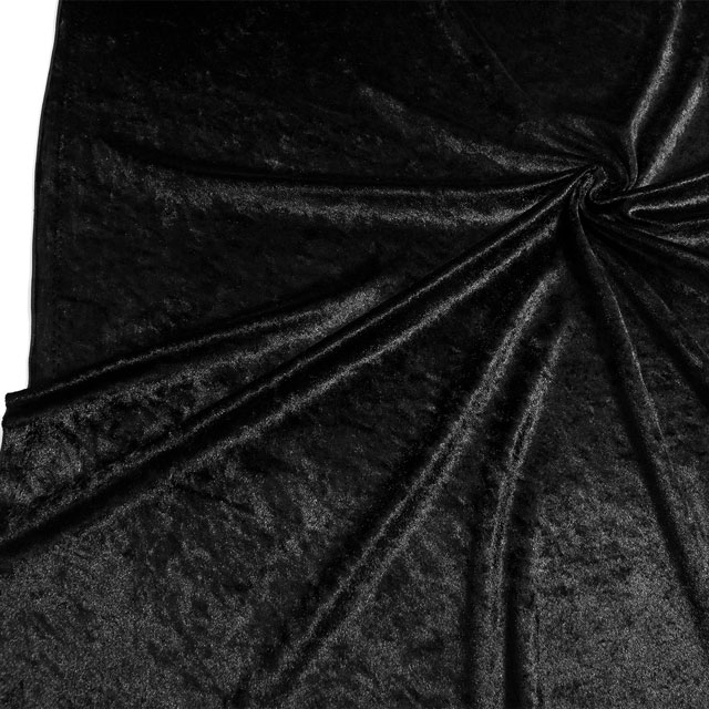 生地 クラッシュベロア(GD3300) 300.黒 10Bm18_