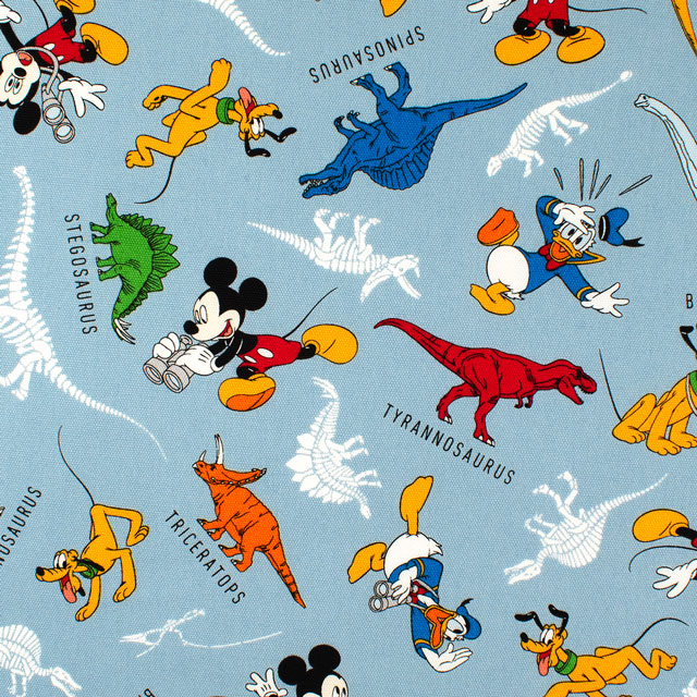 生地 BTSシリーズ ミッキーマウス/オックス(GR-1141) 1A.ブルー 09Ae99_
