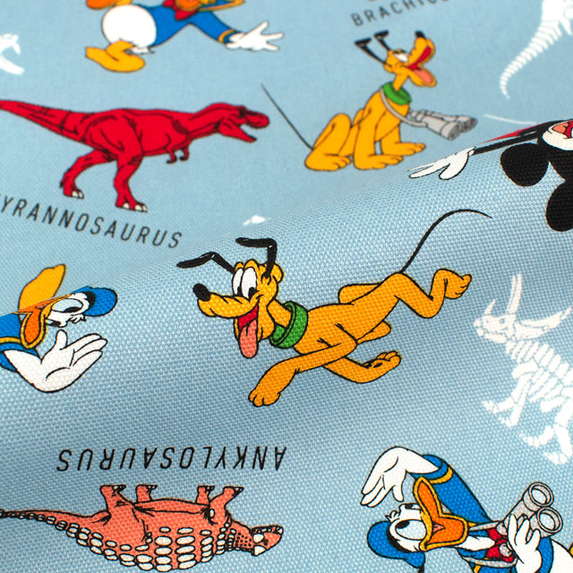 生地 BTSシリーズ ミッキーマウス/オックス(GR-1141) 1A.ブルー 09Ae99_