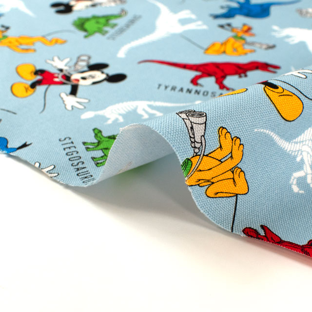 生地 BTSシリーズ ミッキーマウス/オックス(GR-1141) 1A.ブルー 09Ae99_