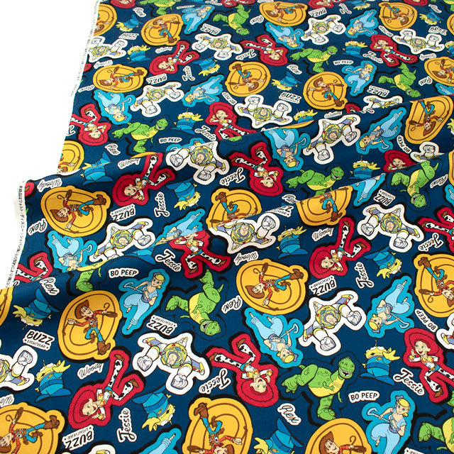 生地 BTSシリーズ トイ・ストーリー/オックス(GR-1148) 1A.ネイビー 09Ae99_