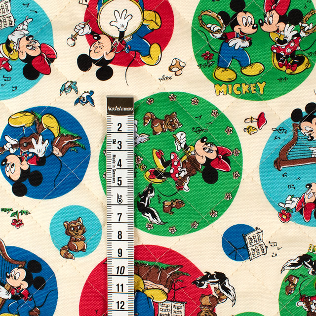 生地 BTSシリーズ ミッキー&フレンズ/キルティング(GRQ-1140) 1A.ベージュ 09Zz99_
