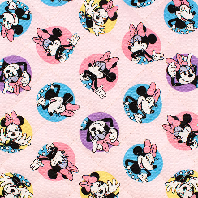 生地 BTSシリーズ ミニーマウス/キルティング(GRQ-1142) 1A.ピンク 09Zz99_
