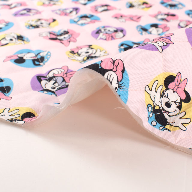 生地 BTSシリーズ ミニーマウス/キルティング(GRQ-1142) 1A.ピンク 09Zz99_