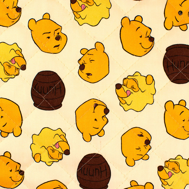 生地 BTSシリーズ くまのプーさん/キルティング(GRQ-1143) 1A.ベージュ 09Bi19_