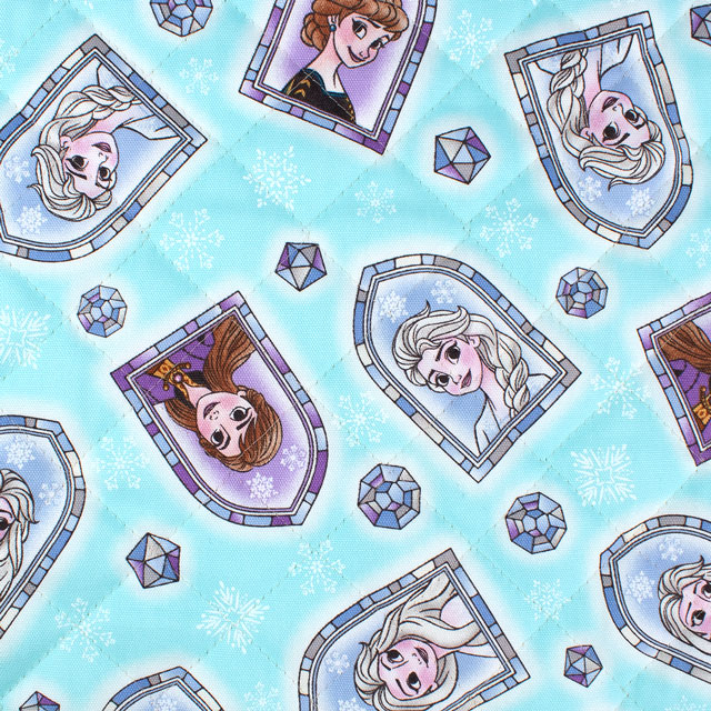 生地 BTSシリーズ アナと雪の女王/キルティング(GRQ-1145) 1A.ブルー 09Bi19_