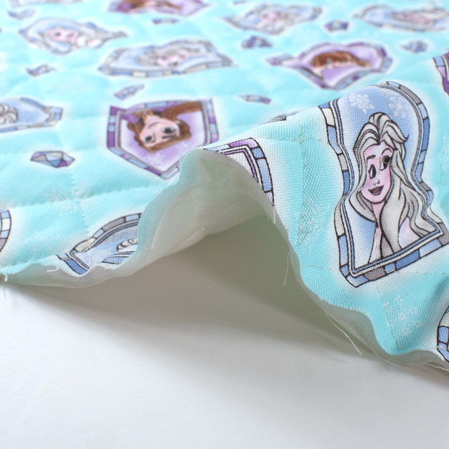 生地 BTSシリーズ アナと雪の女王/キルティング(GRQ-1145) 1A.ブルー 09Bi19_