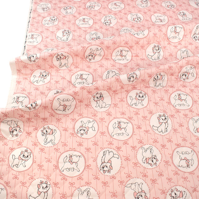 生地 BTSシリーズ おしゃれキャットマリーちゃん/キルティング(GRQ-1147) 1A.ピンク 09Zz99_
