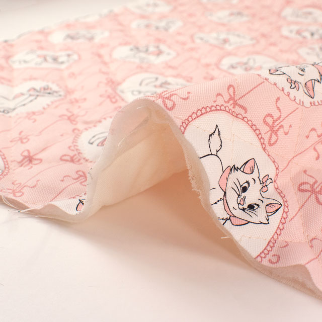 生地 BTSシリーズ おしゃれキャットマリーちゃん/キルティング(GRQ-1147) 1A.ピンク 09Zz99_