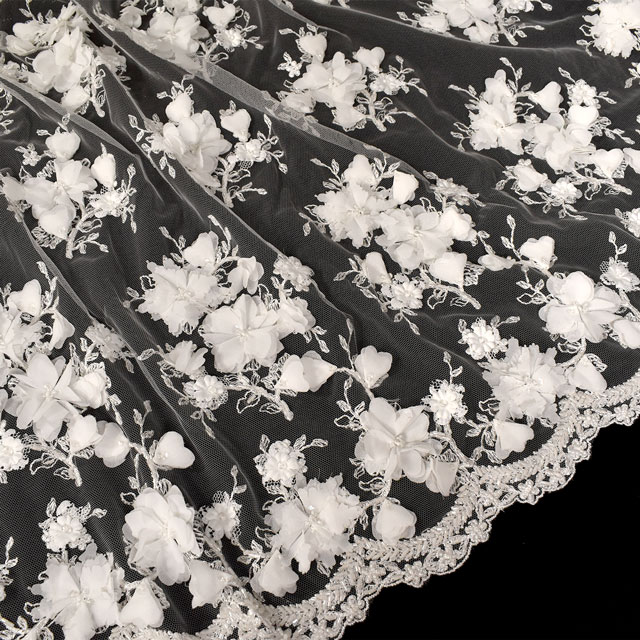 生地 クイーンレース(H1741-4C) IVORY.アイボリー 99Zz99_