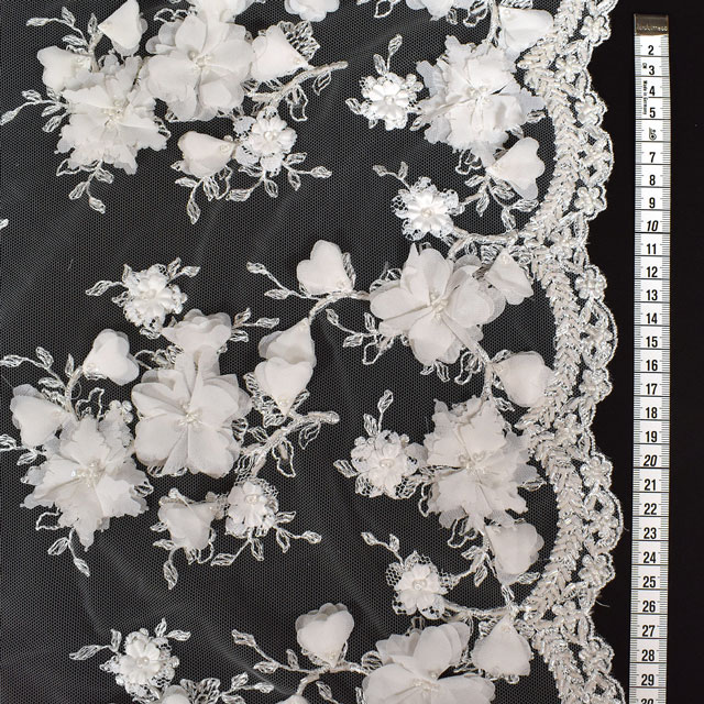 生地 クイーンレース(H1741-4C) IVORY.アイボリー 99Zz99_