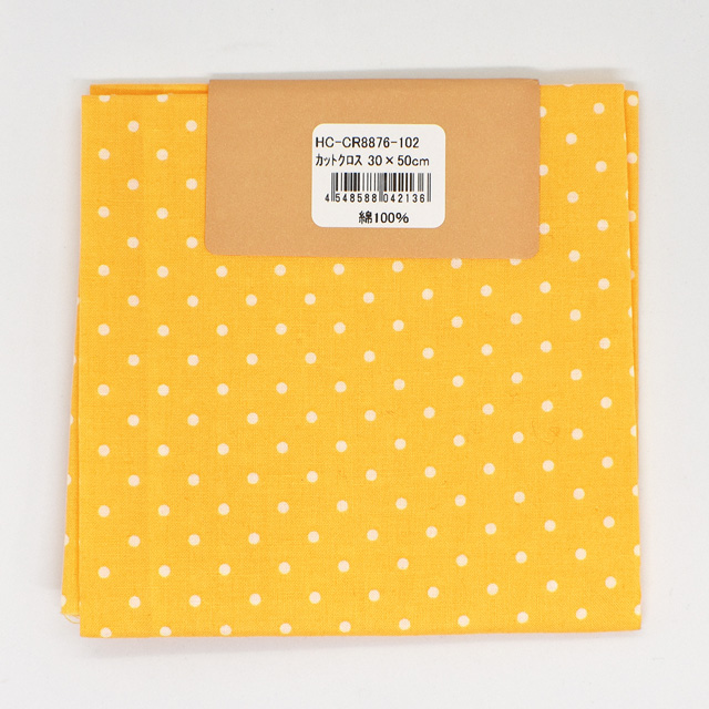 カットクロス ドット小(HC-CR8876CUT) 102.イエロー 99Zz99_