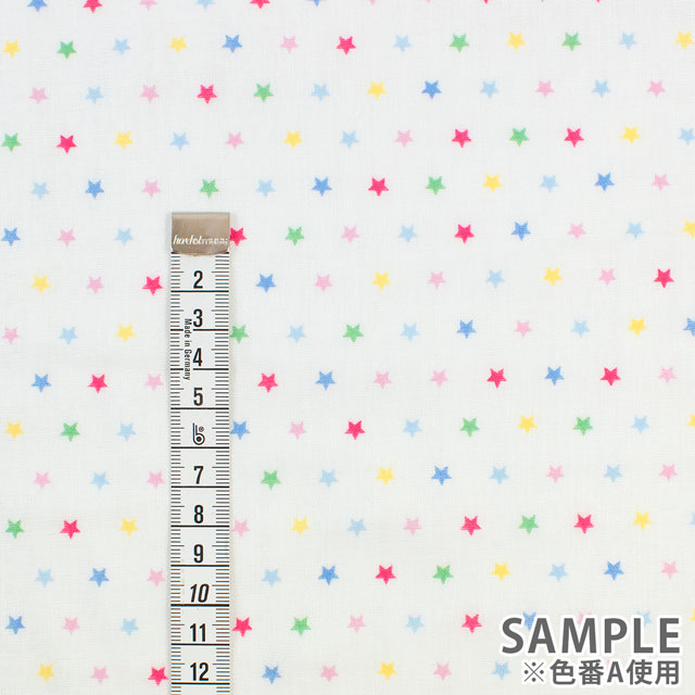生地 ホーミーコレクション 星柄/ダブルガーゼ(GH13044S) A.マルチ 09Bo35_