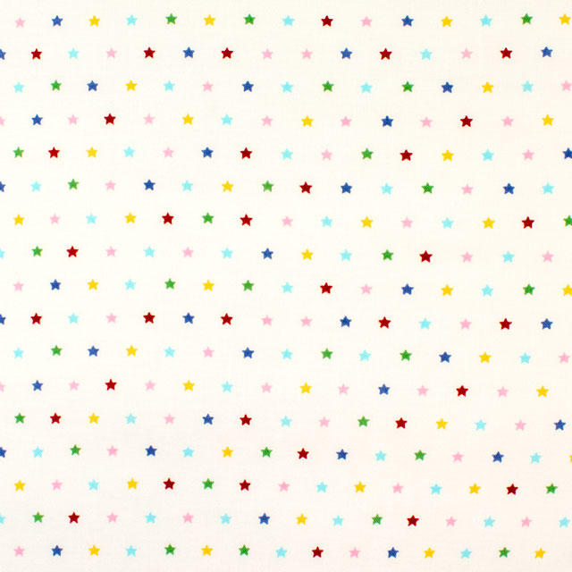 生地 ホーミーコレクション 星柄/ブロード(DH12989S) A.オフホワイト 09Ae99_