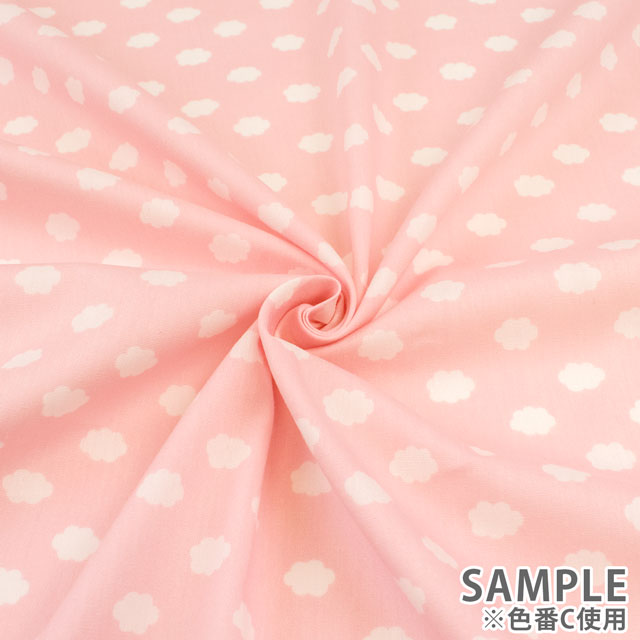 生地 ホーミーコレクション 雲柄/ブロード(DH13060S) A.オフホワイト 09Ae99_