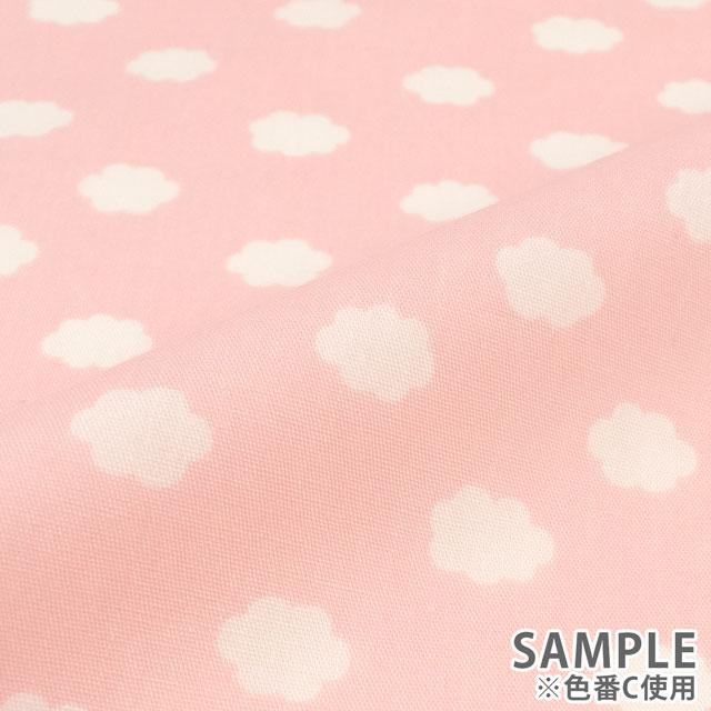 生地 ホーミーコレクション 雲柄/ブロード(DH13060S) A.オフホワイト 09Ae99_