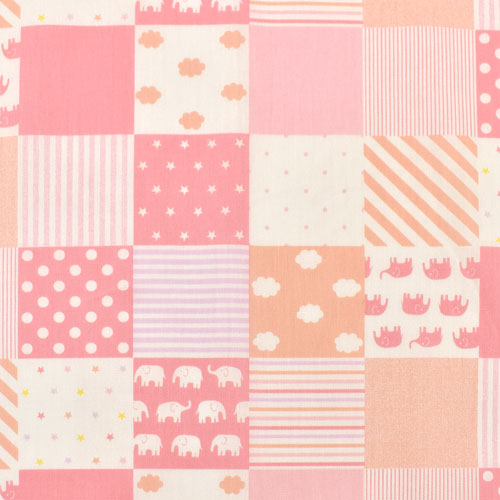 生地 ホーミーコレクション パッチワーク柄(DH13098S) A.ピンク系 09Aa01_