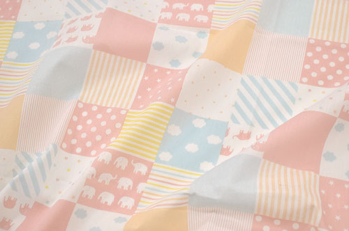 生地 ホーミーコレクション パッチワーク柄(DH13098S) A.ピンク系 09Aa01_