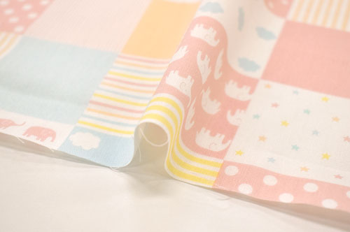 生地 ホーミーコレクション パッチワーク柄(DH13098S) A.ピンク系 09Aa01_