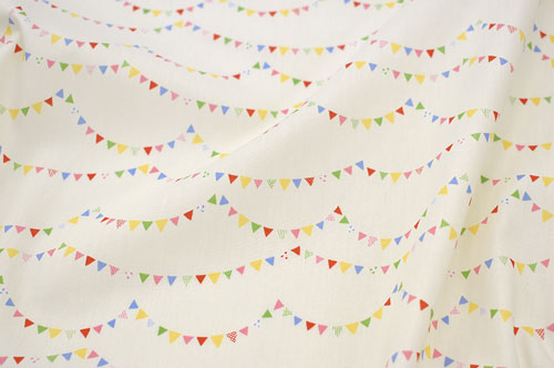 生地 ホーミーコレクション フラッグガーランド(DH13062S) A.オフホワイト系 09Aa01_