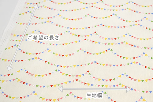 生地 ホーミーコレクション フラッグガーランド(DH13062S) A.オフホワイト系 09Aa01_