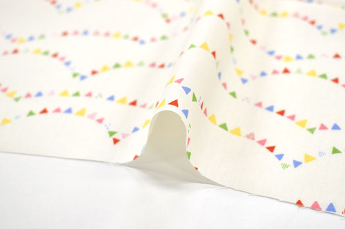 生地 ホーミーコレクション フラッグガーランド(DH13062S) A.オフホワイト系 09Aa01_