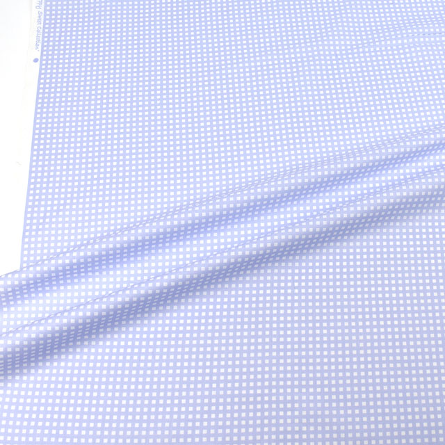 生地 チェックプリント/ブロード(HS1287) 4.ラベンダー 09Bk22_