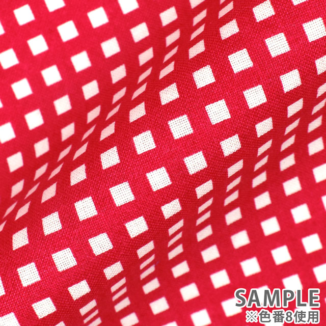 生地 チェックプリント/ブロード(HS1287) 4.ラベンダー 09Bk22_