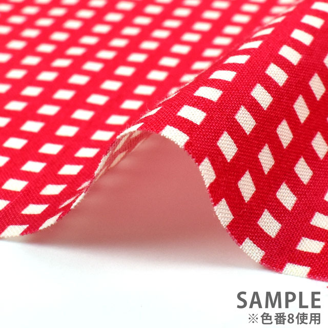 生地 チェックプリント/ブロード(HS1287) 4.ラベンダー 09Bk22_