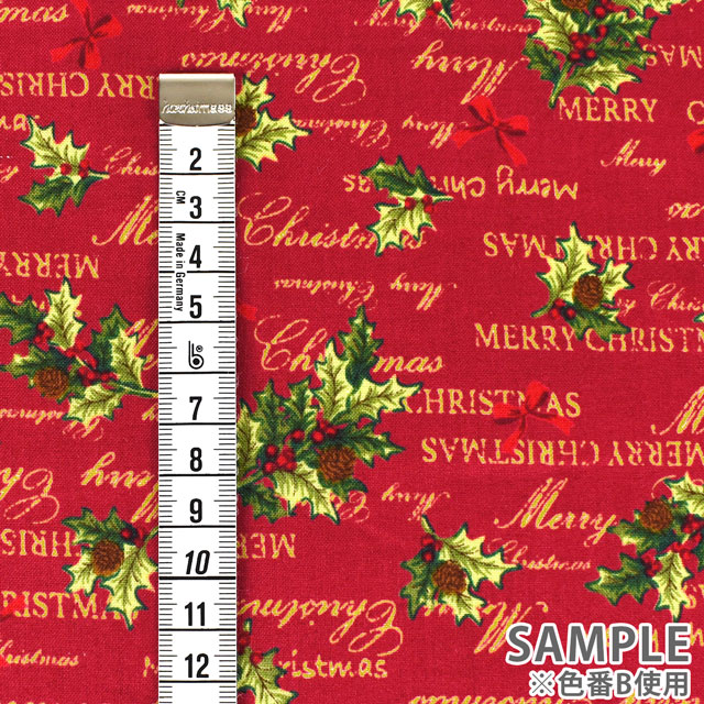 生地 クリスマスプリント ヒイラギ/スケア(HSK644) A.ホワイト 99Zz99_