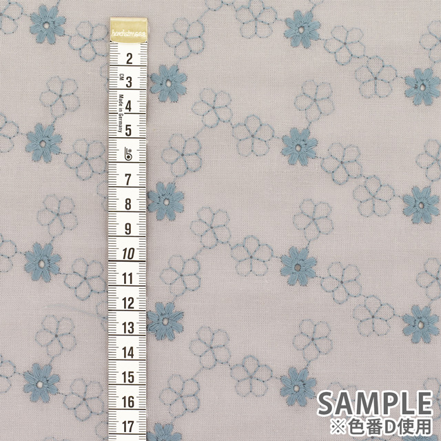 生地 C/Lシーチング刺繍(HSK542) D.グレー 99Zz99_