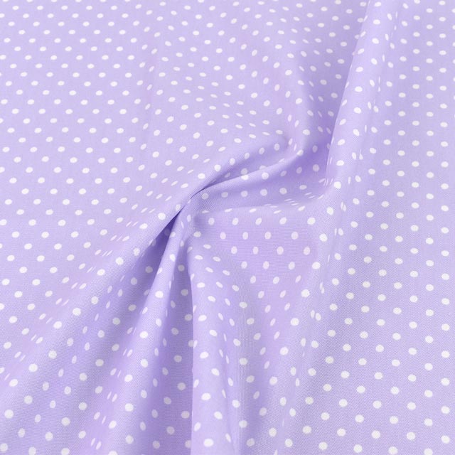 生地 オックスドットプリント (HSK960) O.パープル 09Bk23_
