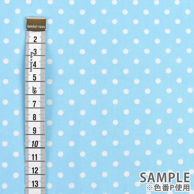 生地 オックスドットプリント (HSK960) O.パープル 09Bk23_