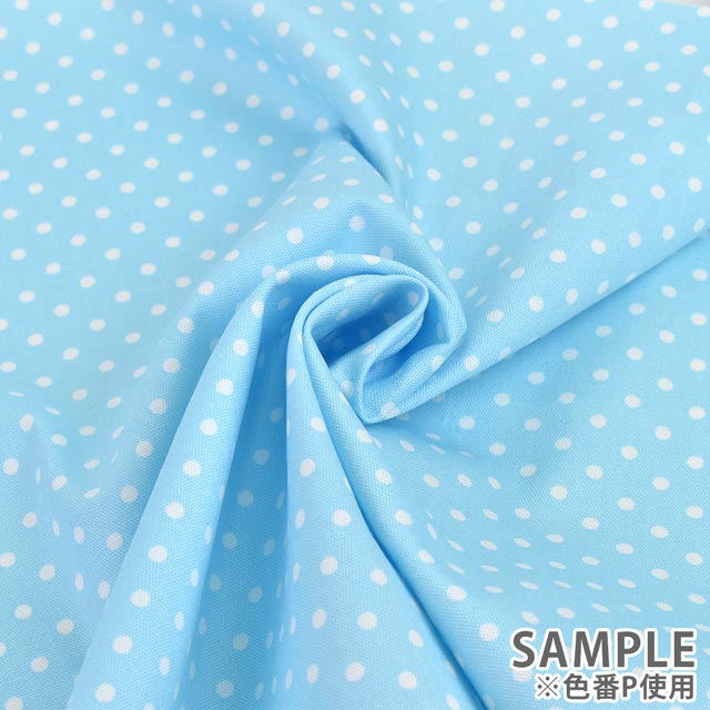 生地 オックスドットプリント (HSK960) O.パープル 09Bk23_