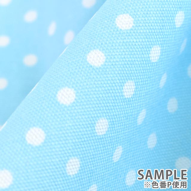 生地 オックスドットプリント (HSK960) O.パープル 09Bk23_