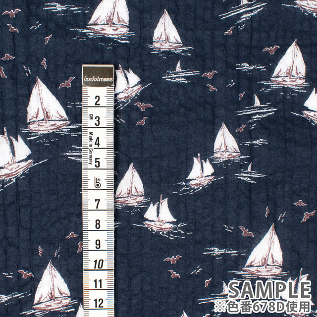 生地 80ローン ミラクルウェーブプリント/リップル ヨット(KCP808MW) 678A.グレー 09Ae99_