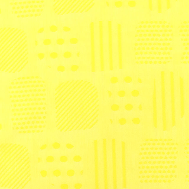 生地 コットンジャガード Circle&line 蛍光(KFJ-05) 1.イエロー 99Zz99_