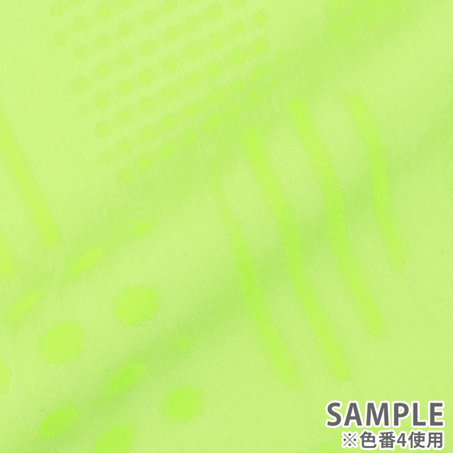 生地 コットンジャガード Circle&line 蛍光(KFJ-05) 1.イエロー 99Zz99_