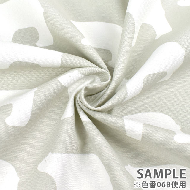 生地 kippis-キッピス- Jaakarhu シロクマ/オックス (KPO) 6B.グレー 09Ac04j