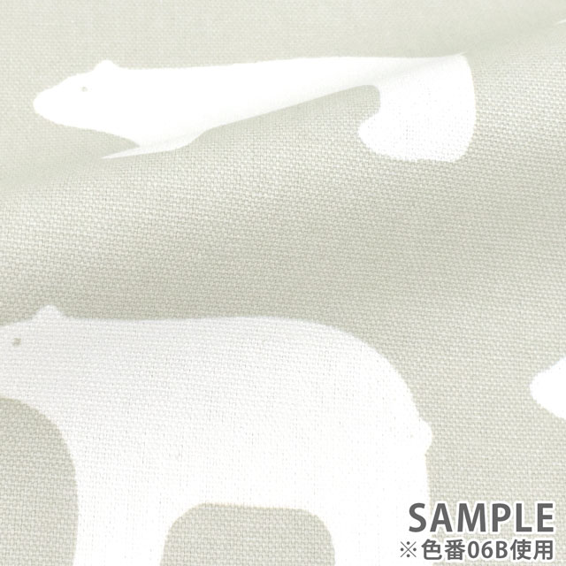 生地 kippis-キッピス- Jaakarhu シロクマ/オックス (KPO) 6B.グレー 09Ac04j