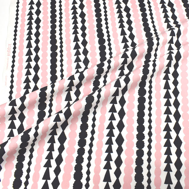 生地 kippis-キッピス- Salmiakki サルミアッキ/オックス (KPO) 19D.ピンク×ブラック 99Zz99j