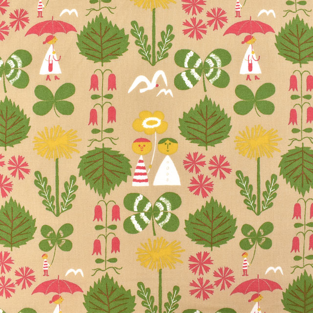 生地 kippis-キッピス- Juni 6月の喜び/シーチング (KPS) 44A.ベージュ 99Zz99j