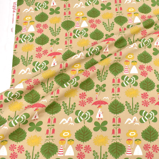 生地 kippis-キッピス- Juni 6月の喜び/シーチング (KPS) 44A.ベージュ 99Zz99j