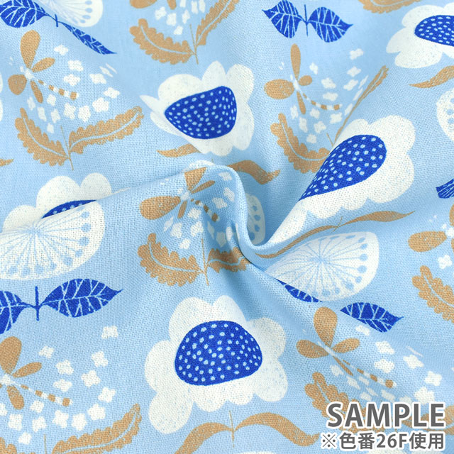 生地 kippis-キッピス- Kumpula クンプラの街/綿麻キャンバス(KPC) 26D.ライトイエロー 99Zz99j