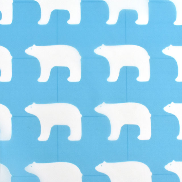 生地 kippis-キッピス- Jaakarhu シロクマ/ナイロンタフタ(KPNY) 6G.ブルー 99Zz99j