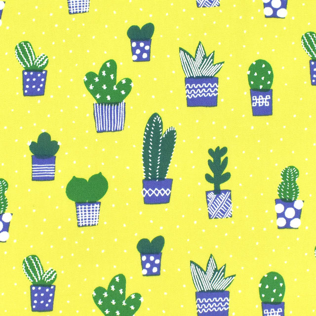 生地 kippis-キッピス- Kaktus さぼてん/オックス(KPO) 54A.イエロー 09Ac04j