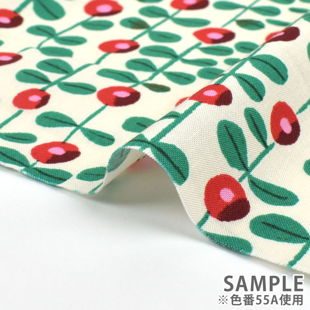 生地 kippis-キッピス- Lingon リンゴンベリー/シーチング(KPS) 55A.ベージュ 99Zz99j