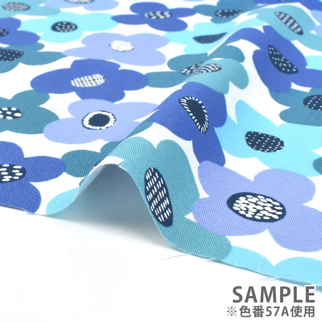 生地 kippis-キッピス- Kevat ケヴァット 春/オックス(KPO) 57A.ブルー 09Ac04j