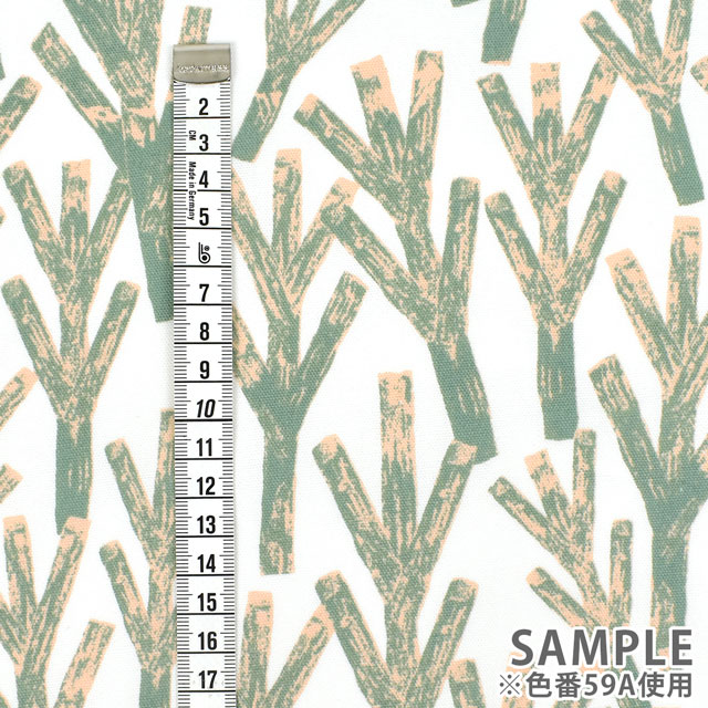 生地 kippis-キッピス- Varpu ヴァルプ 小枝/オックス(KPO) 59B.ターコイズ 99Zz99j